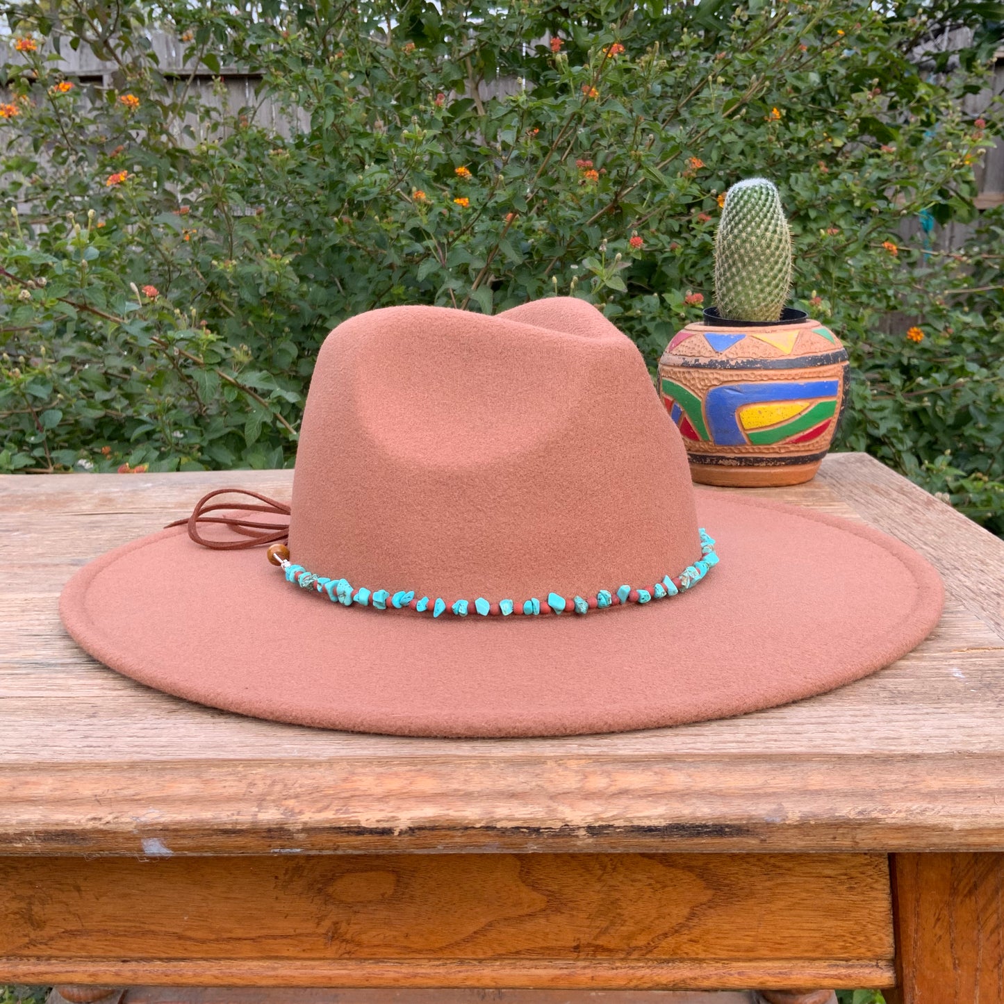 Turquoise bead Hat band