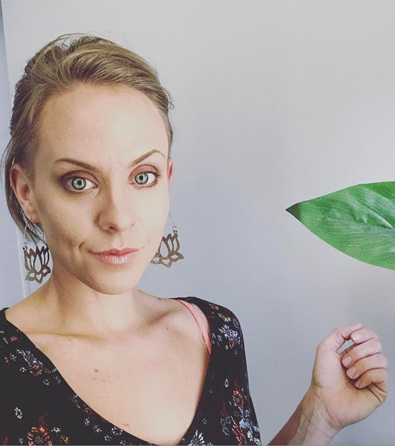 Hammered Metal Lotus Flower Hoop Earrings: Handmade Aluminum Jewelry