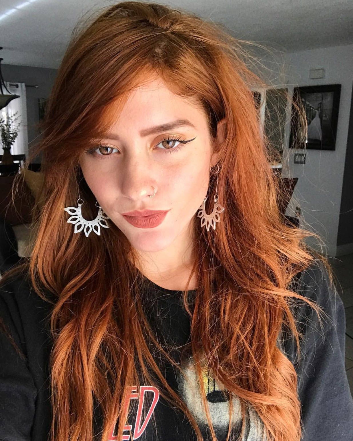 Handmade Sunflower Earrings: Aluminum , Copper, or Brass