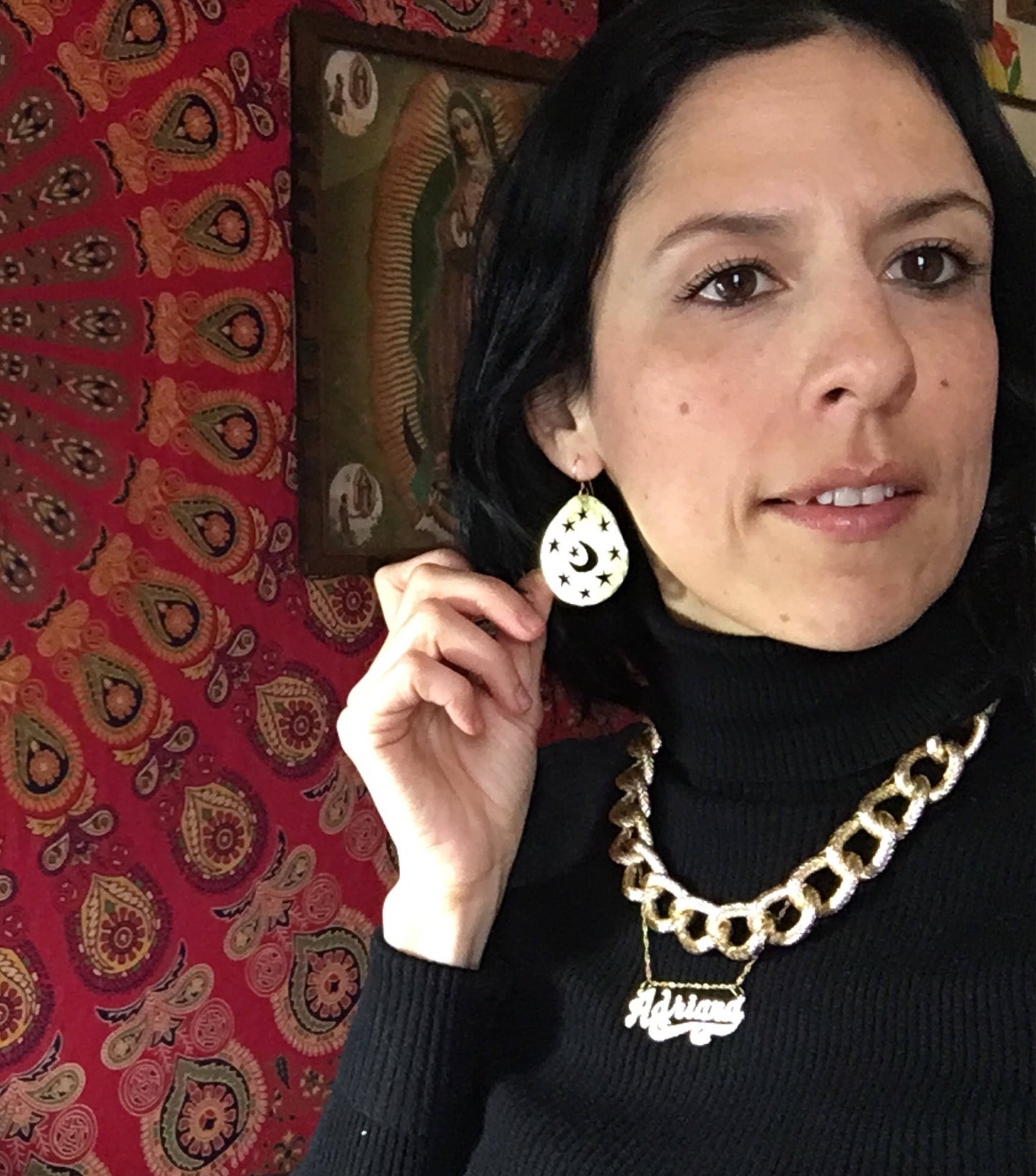 Handmade Moon and Star Earrings: Celestial Jewelry