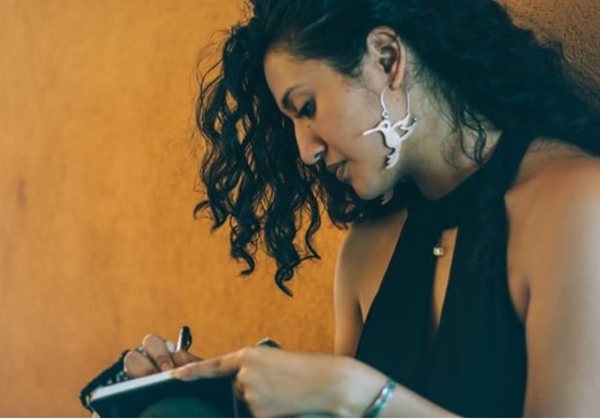 Handmade Hummingbird Hoop Earrings: Aluminum Bird Jewelry