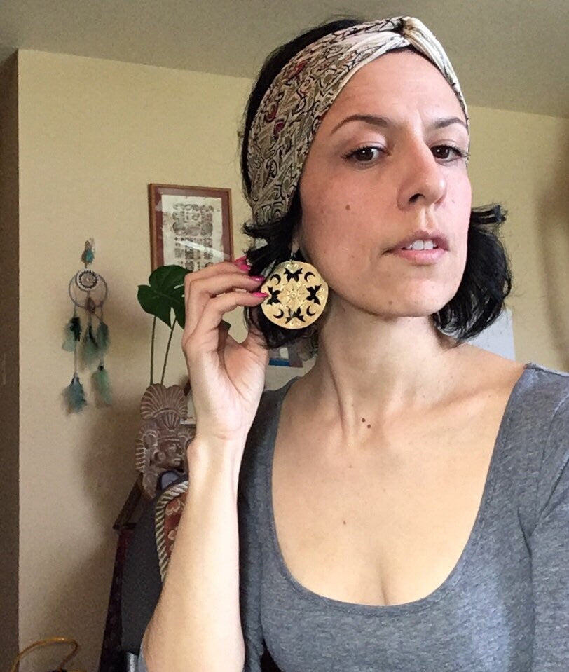 butterfly earrings , mariposa mandala earrings , insect jewelry