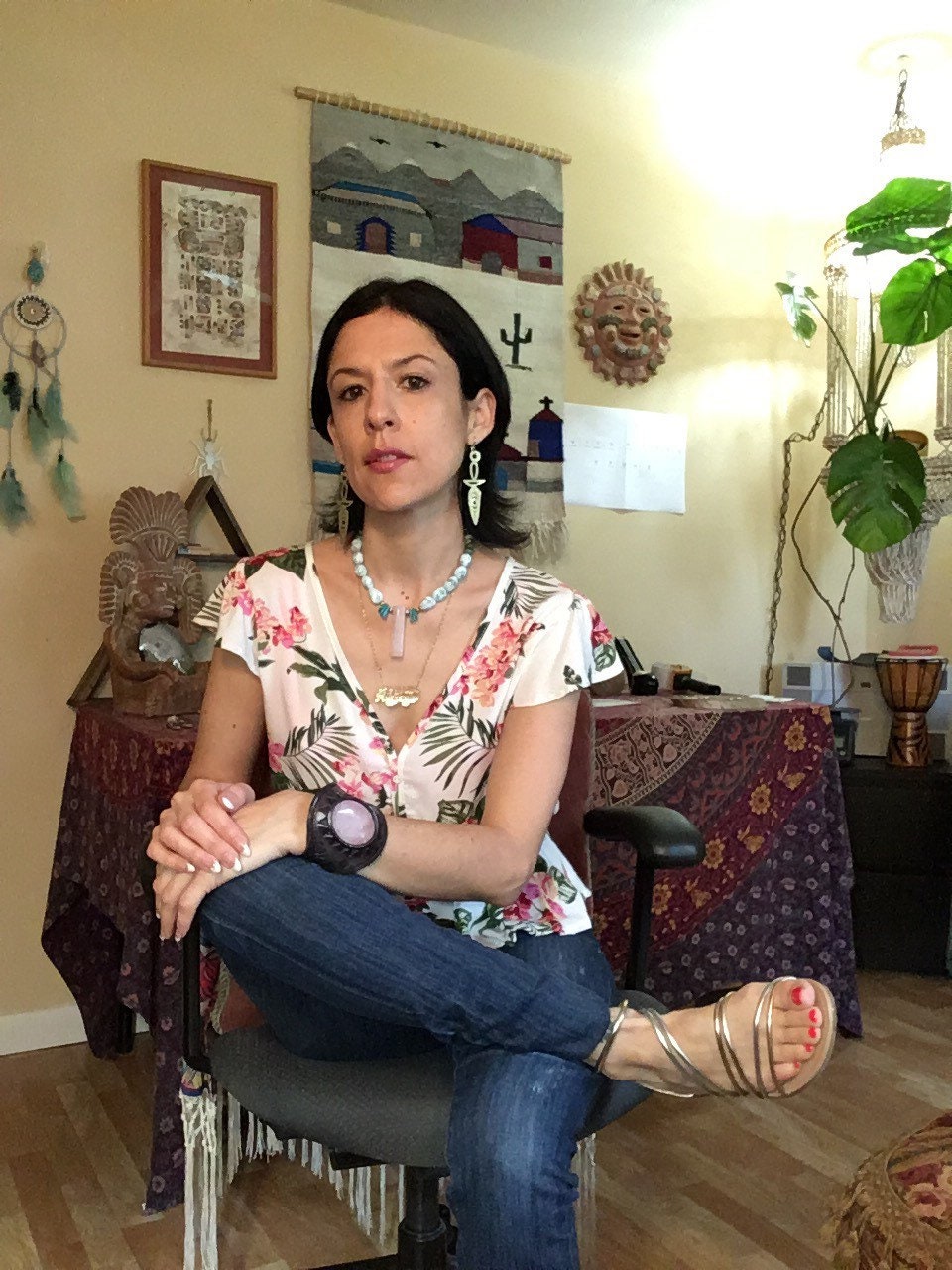 Dagger earrings, hammered metal jewelry, moon phase dagger earrings