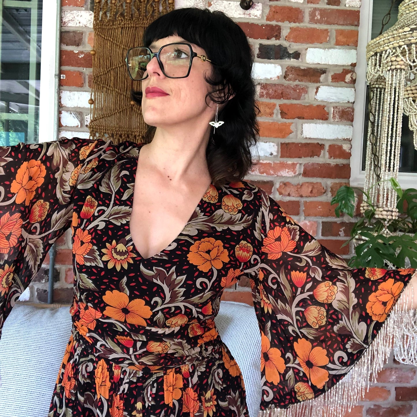 Bat Threader Earrings: Handmade Dangle Jewelry