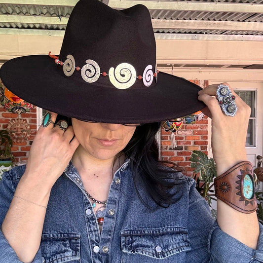 Spiral Goddess Hatband, Spiral Hat Band