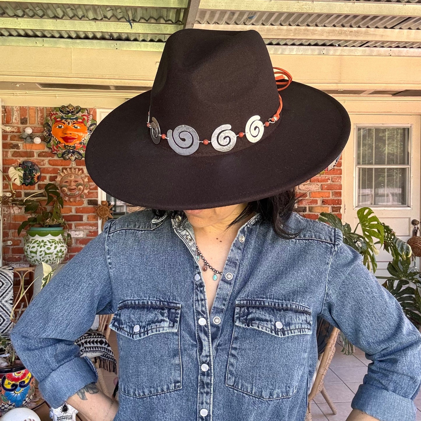 Spiral Goddess Hatband, Spiral Hat Band