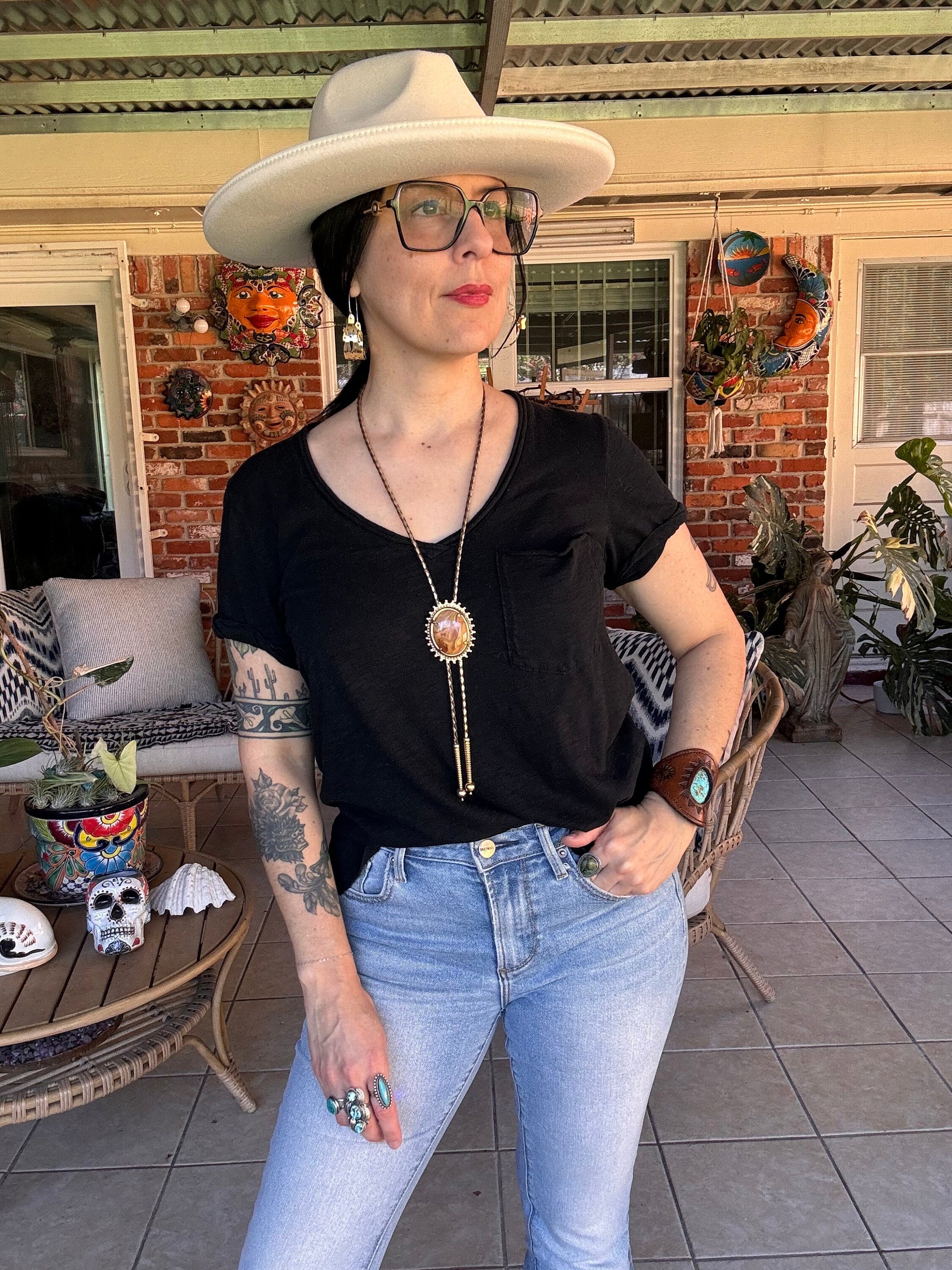 Brass Lizard Hoop Earrings: Tribal Hammered Metal Jewelry