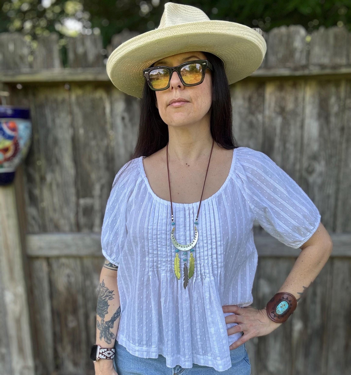 Crescent Moon & Feather Talisman Necklace