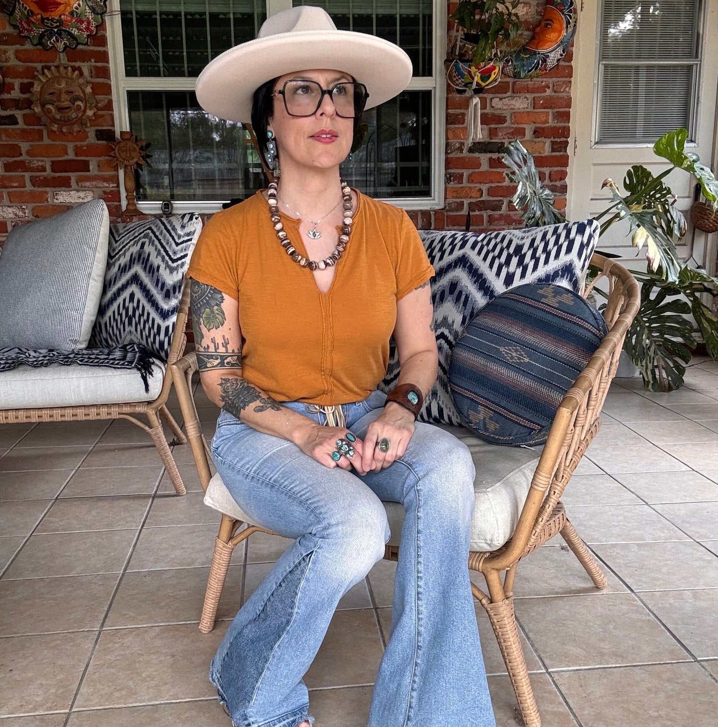 Handmade Brown Zebra Jasper Necklace: Chunky Striped Gemstone