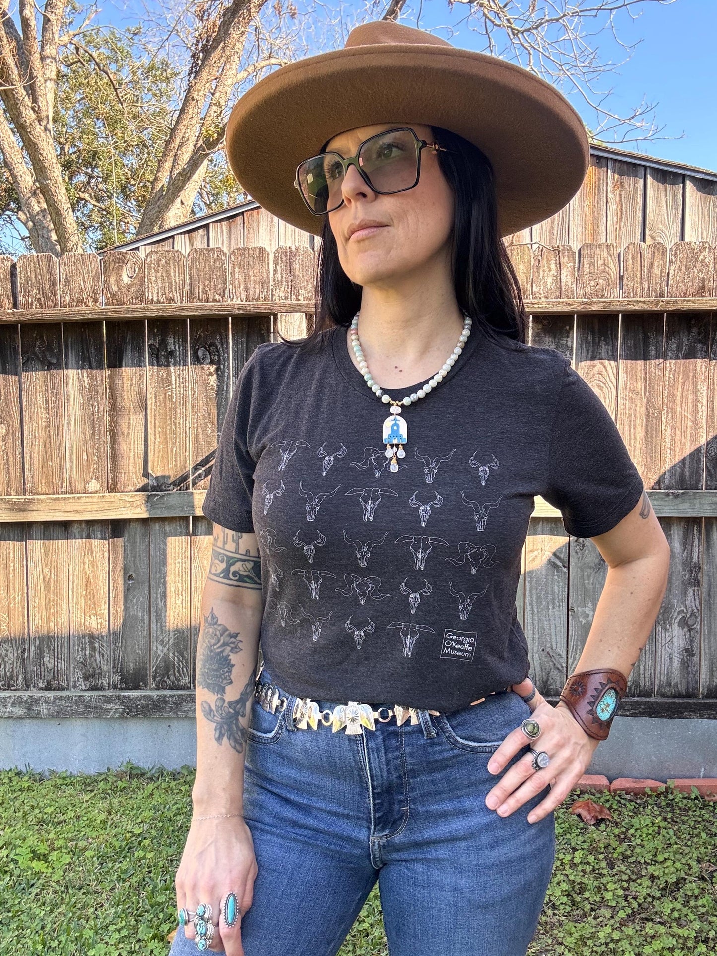 Handmade Ceramic Mission Necklace: Amazonite & Moonstone Beaded Jewelry