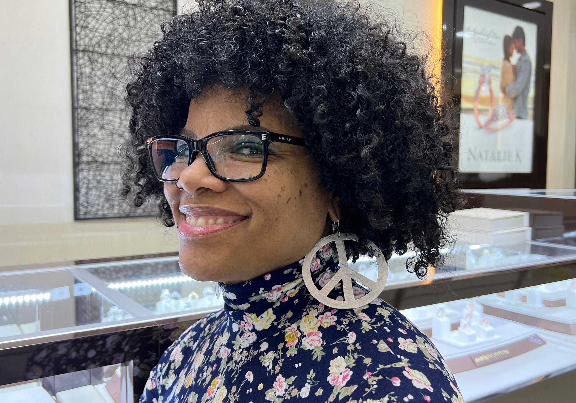 Handmade Hammered Peace Sign Earrings: Groovy Retro Jewelry