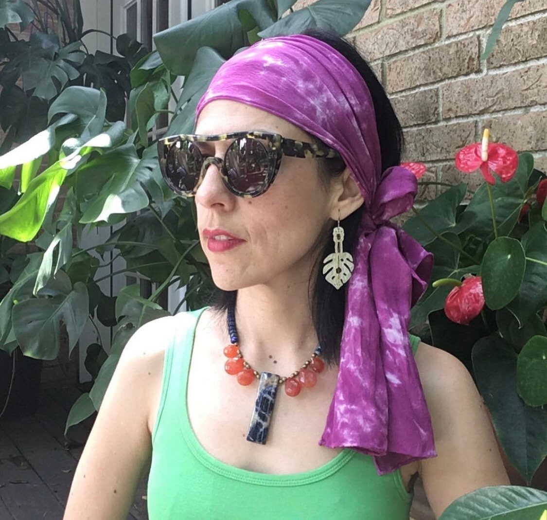Handmade Monstera Guitar Earrings: Aluminum or Brass, Tropical Jewelry