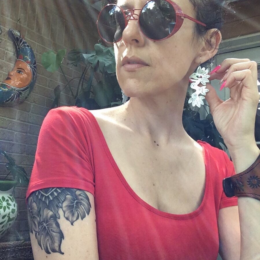 Handmade Quetzalcoatl Earrings: Aluminum Serpent, Pre Hispanic Style