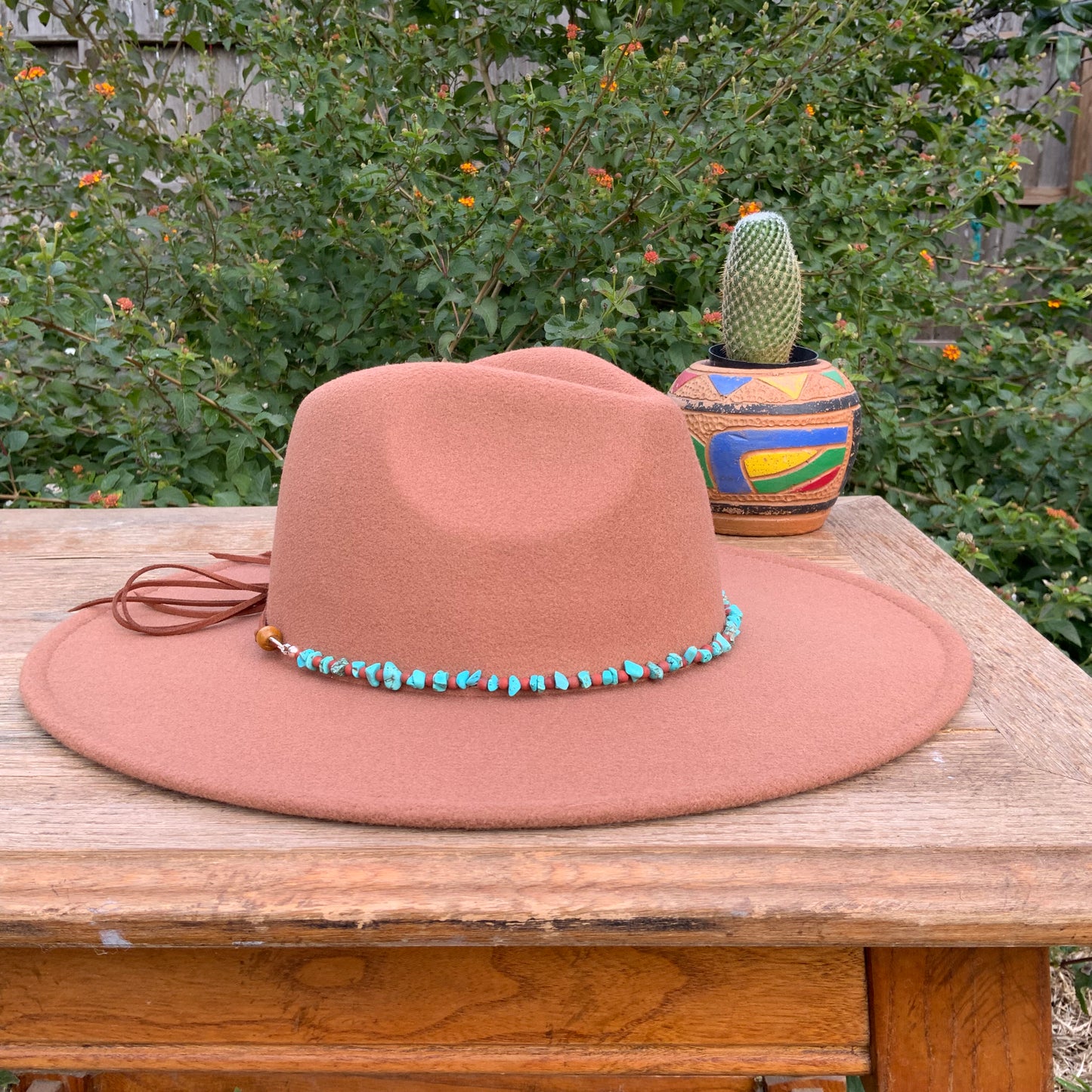 Turquoise bead Hat band