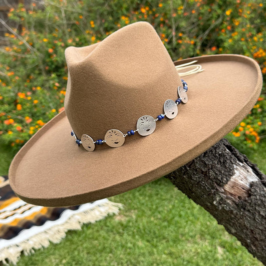 Luna Faces and Lapis Hat Band