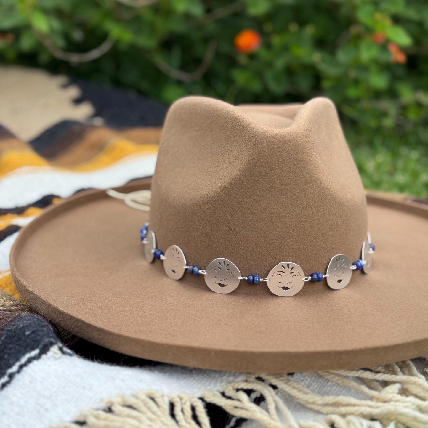 Luna Faces and Lapis Hat Band