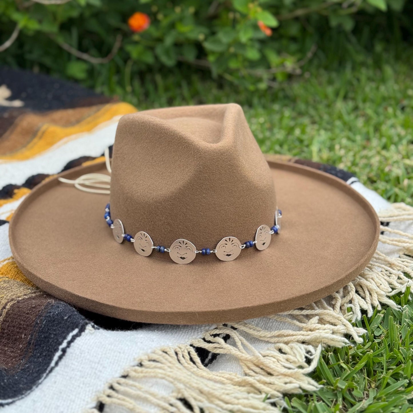 Luna Faces and Lapis Hat Band