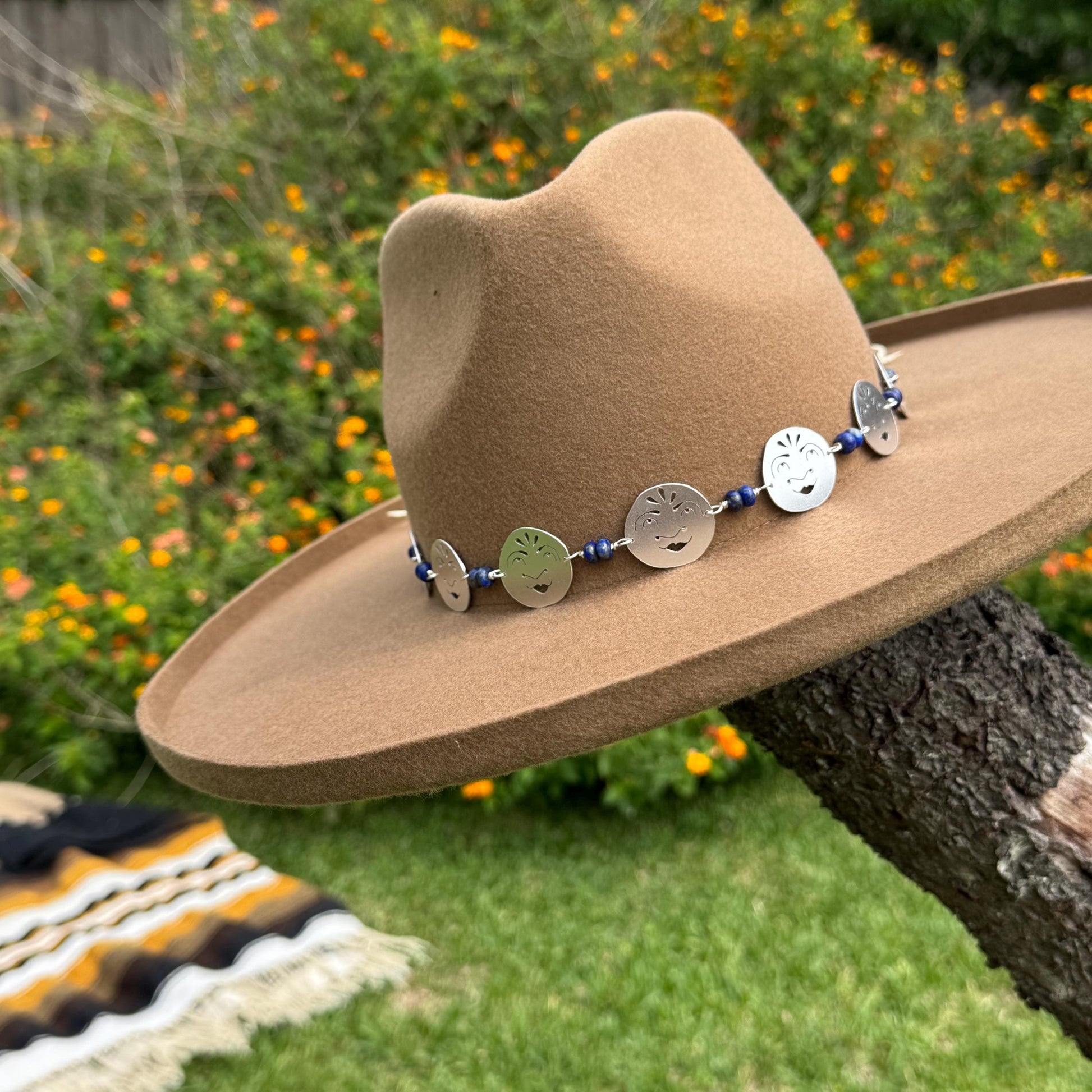 Luna Faces and Lapis Hat Band