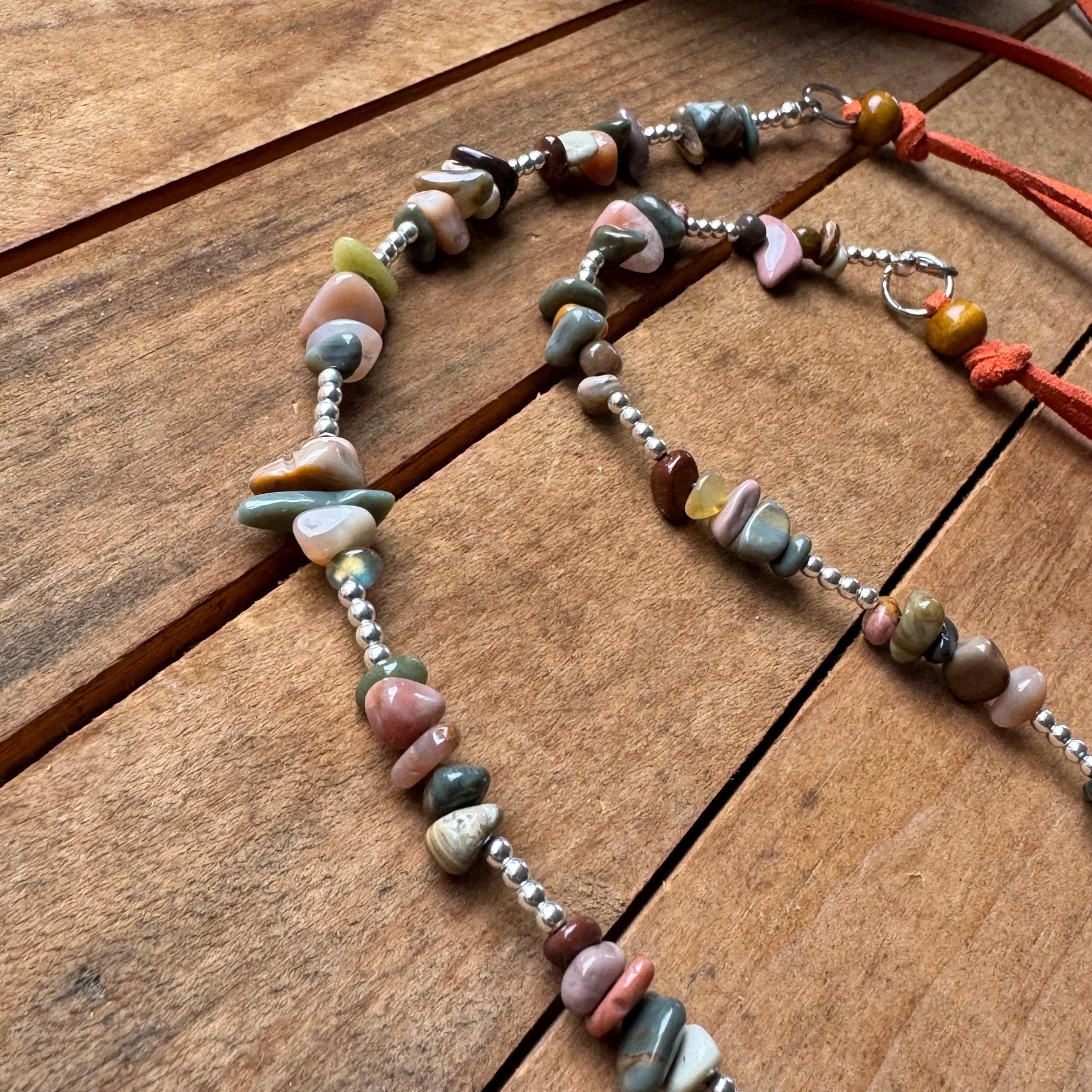 Mookaite Jasper Hat Band with Hematite Accents | Southwest Style