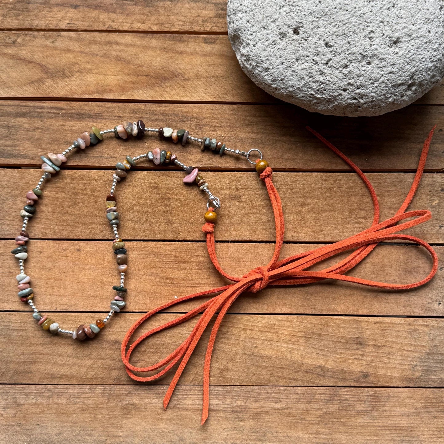 Mookaite Jasper Hat Band with Hematite Accents | Southwest Style