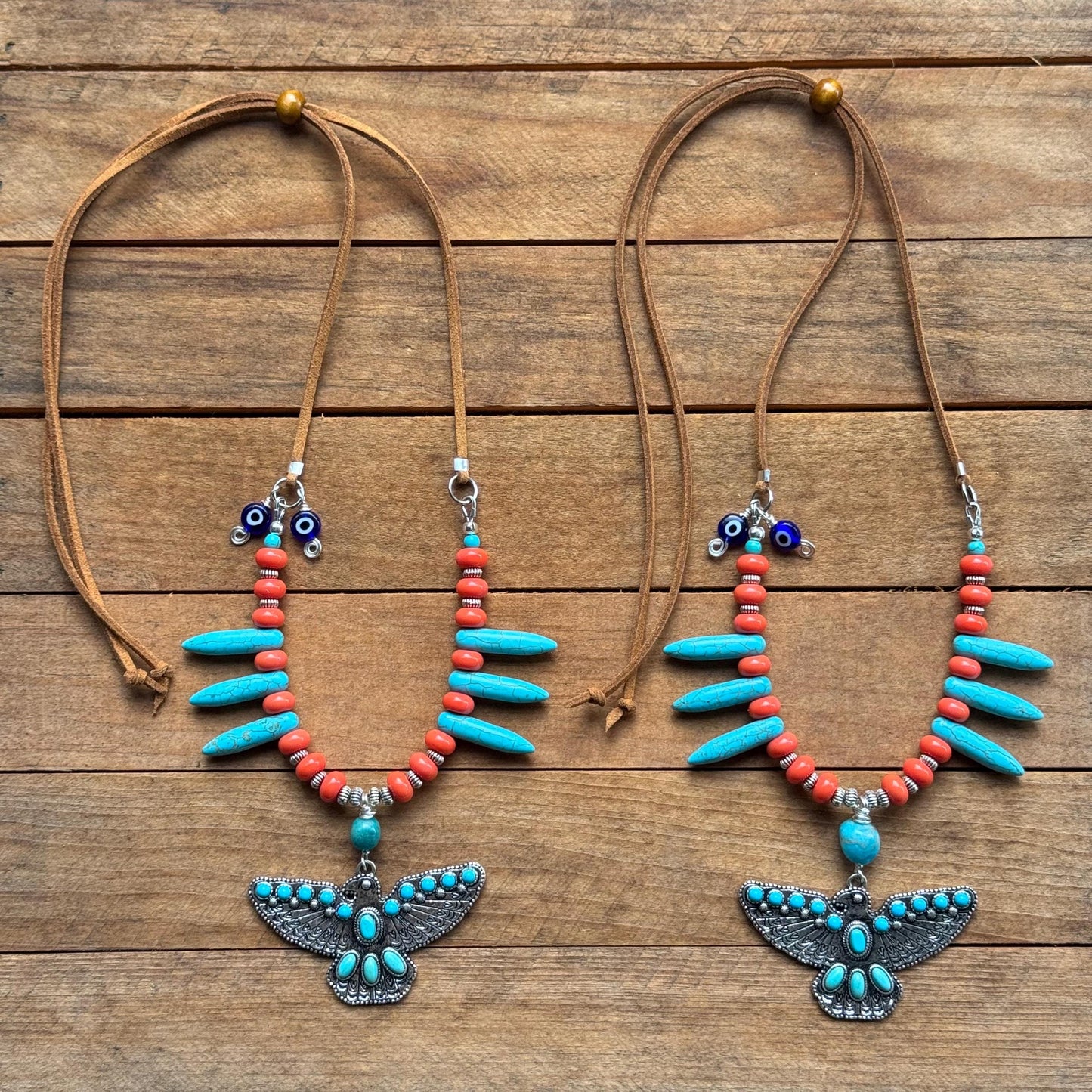 Southwestern Spiked Thunderbird Necklace __etsy:8133296692