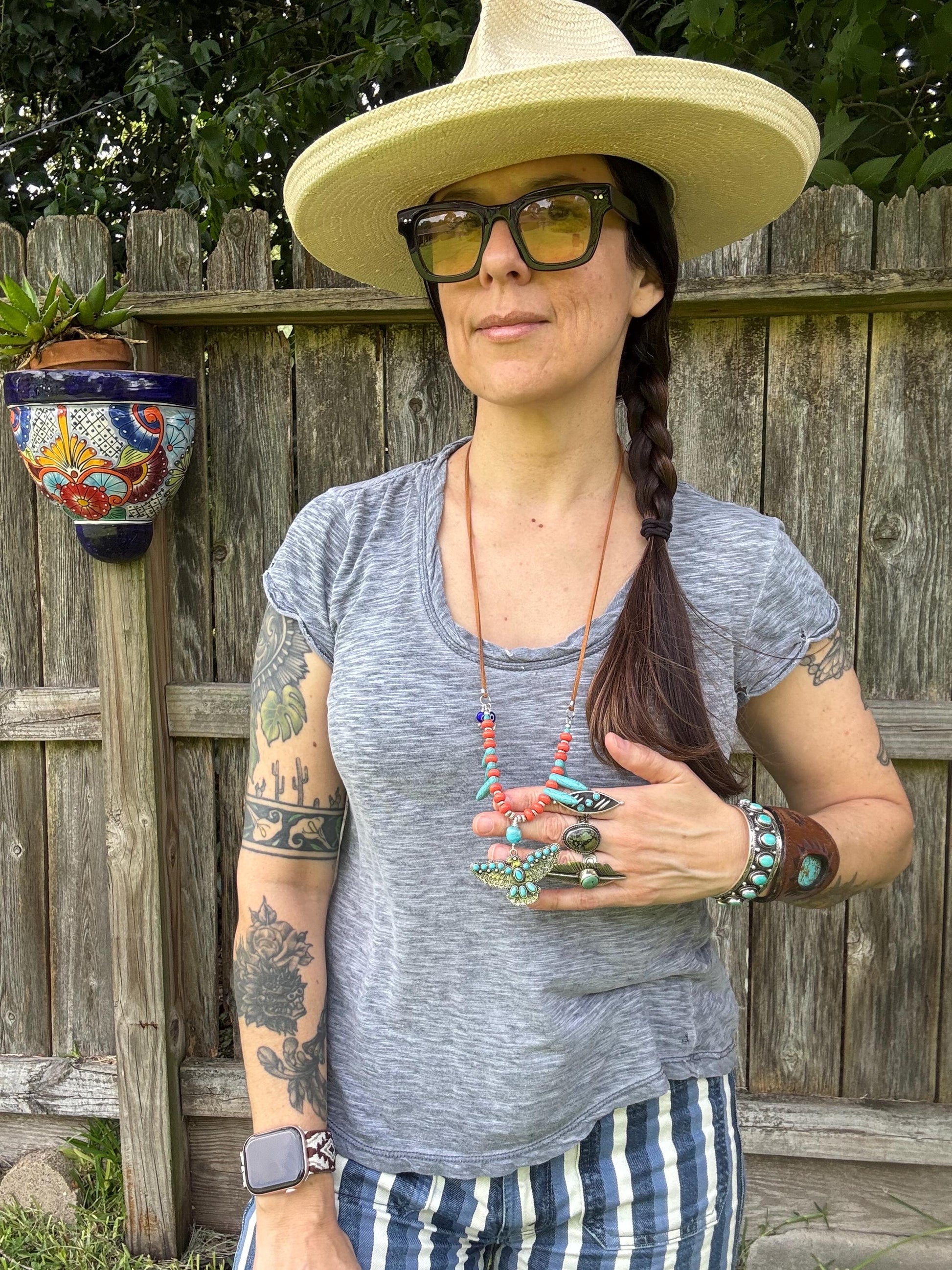 Southwestern Spiked Thunderbird Necklace __etsy:8133300938