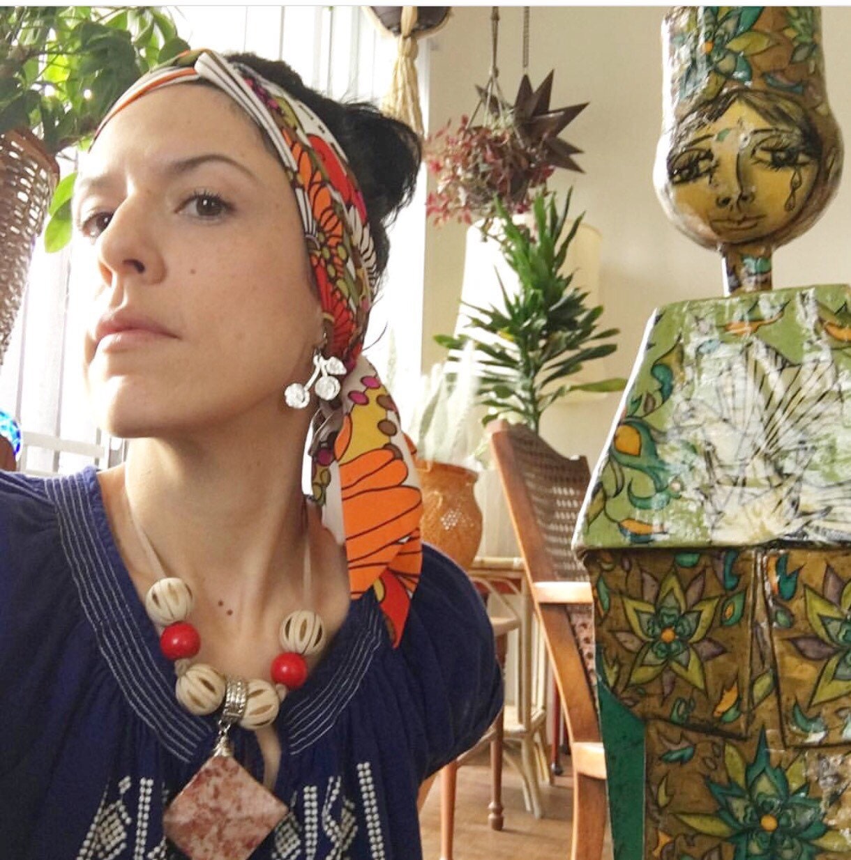 Handmade Metal Cherry Dangle Earrings: Fruit Jewelry