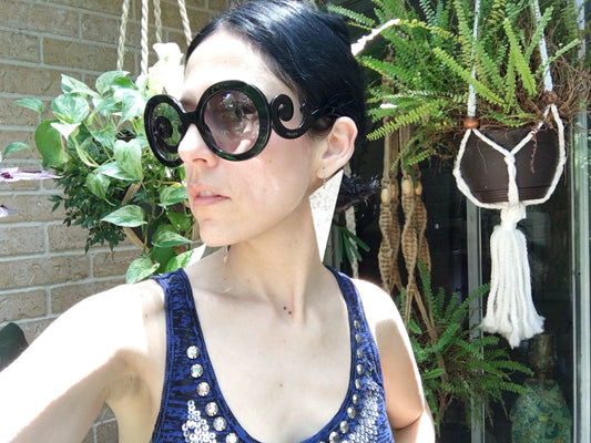 Handmade Geometric Triangle Earrings: 1980s Inspired Aluminum or Brass