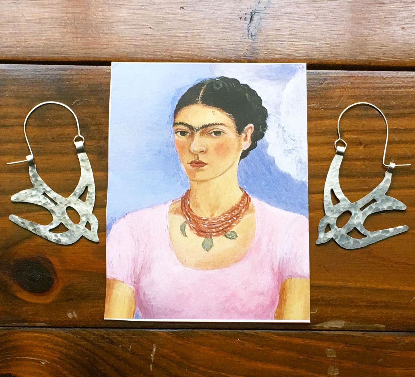 Handmade Sparrow Hoop Earrings: Laser Cut Bird Jewelry