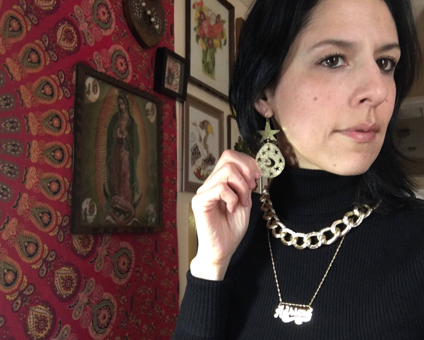 Handmade Moon and Star Earrings: Celestial Jewelry