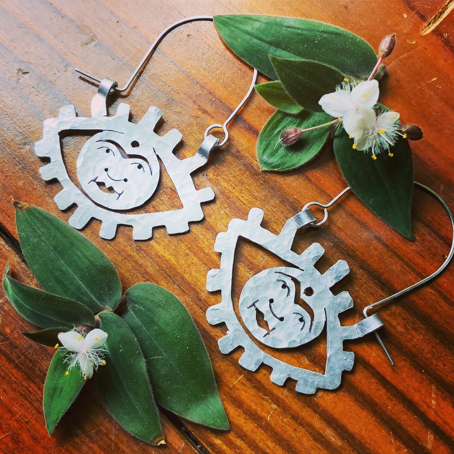 Handmade  Eye Hoop Earrings: Esoteric Ojo Jewelry