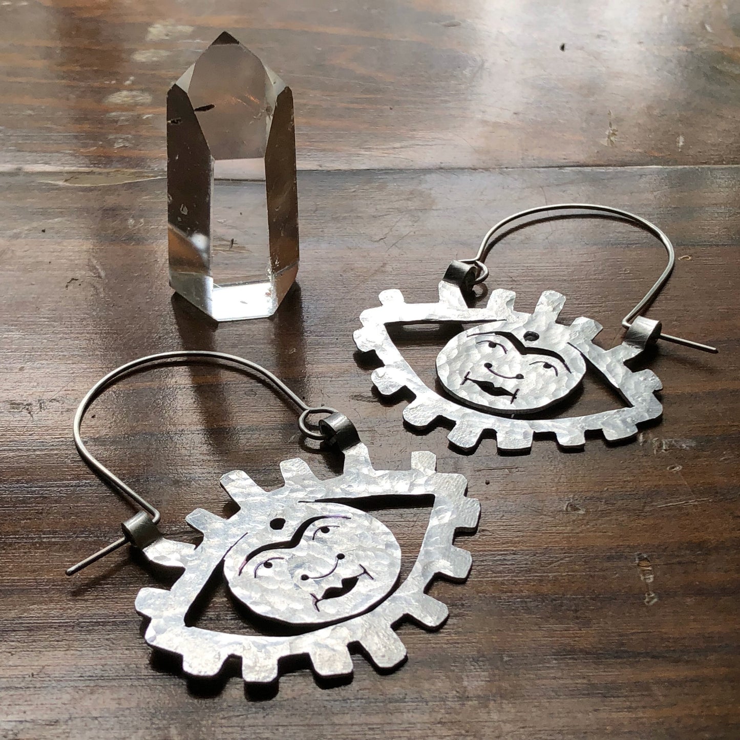 Handmade  Eye Hoop Earrings: Esoteric Ojo Jewelry