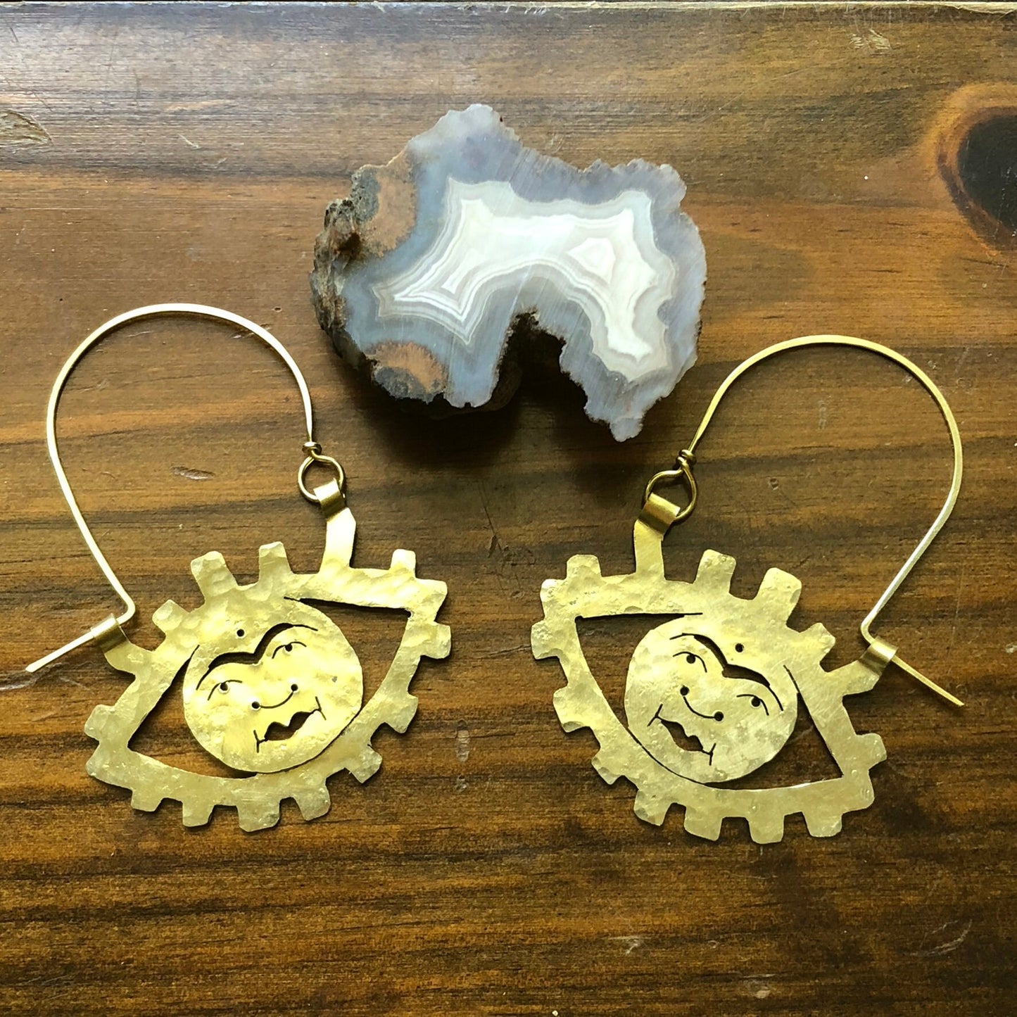 Handmade  Eye Hoop Earrings: Esoteric Ojo Jewelry