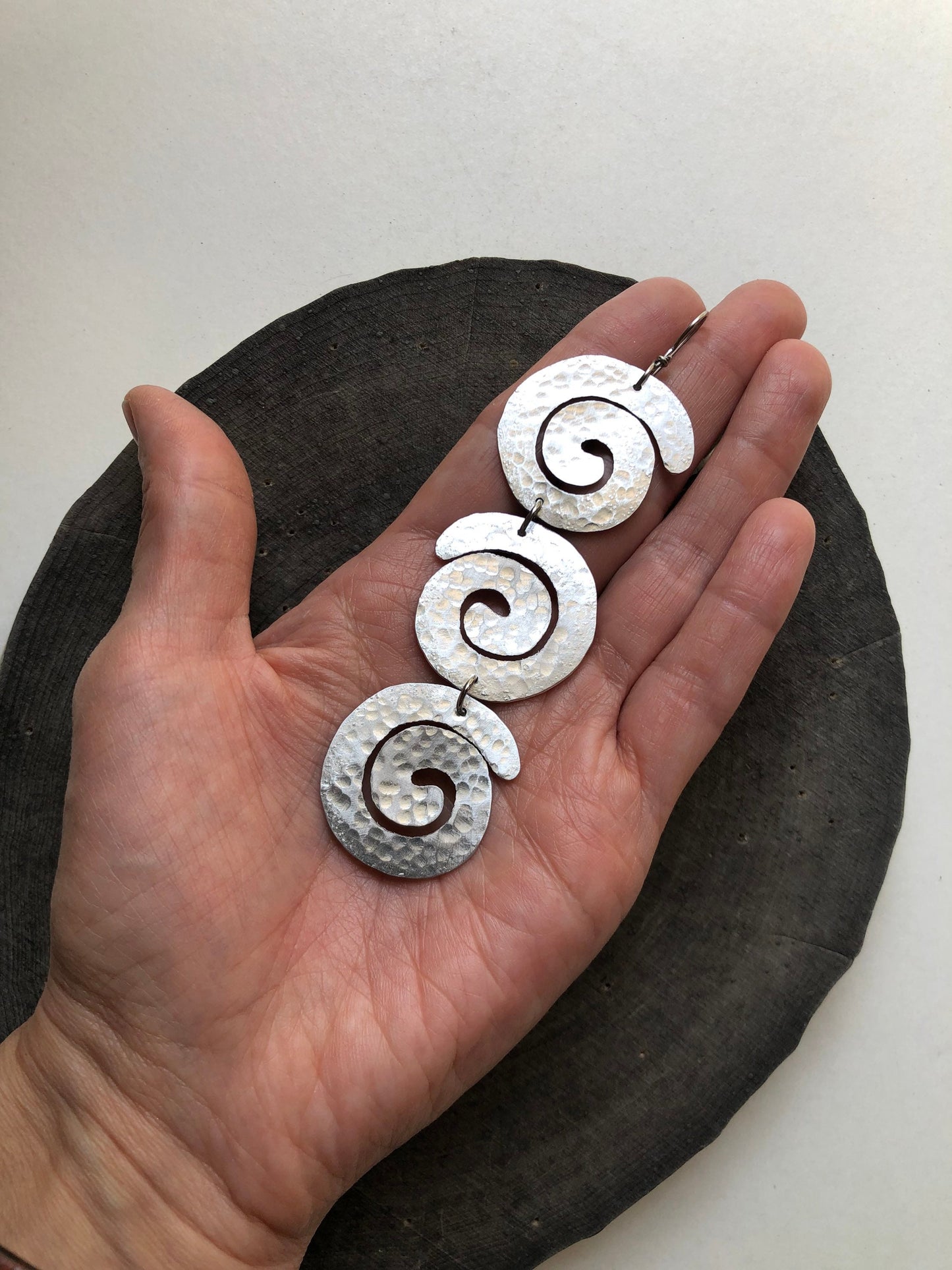 Handmade Brass Spiral Earrings: Pick Your Coil