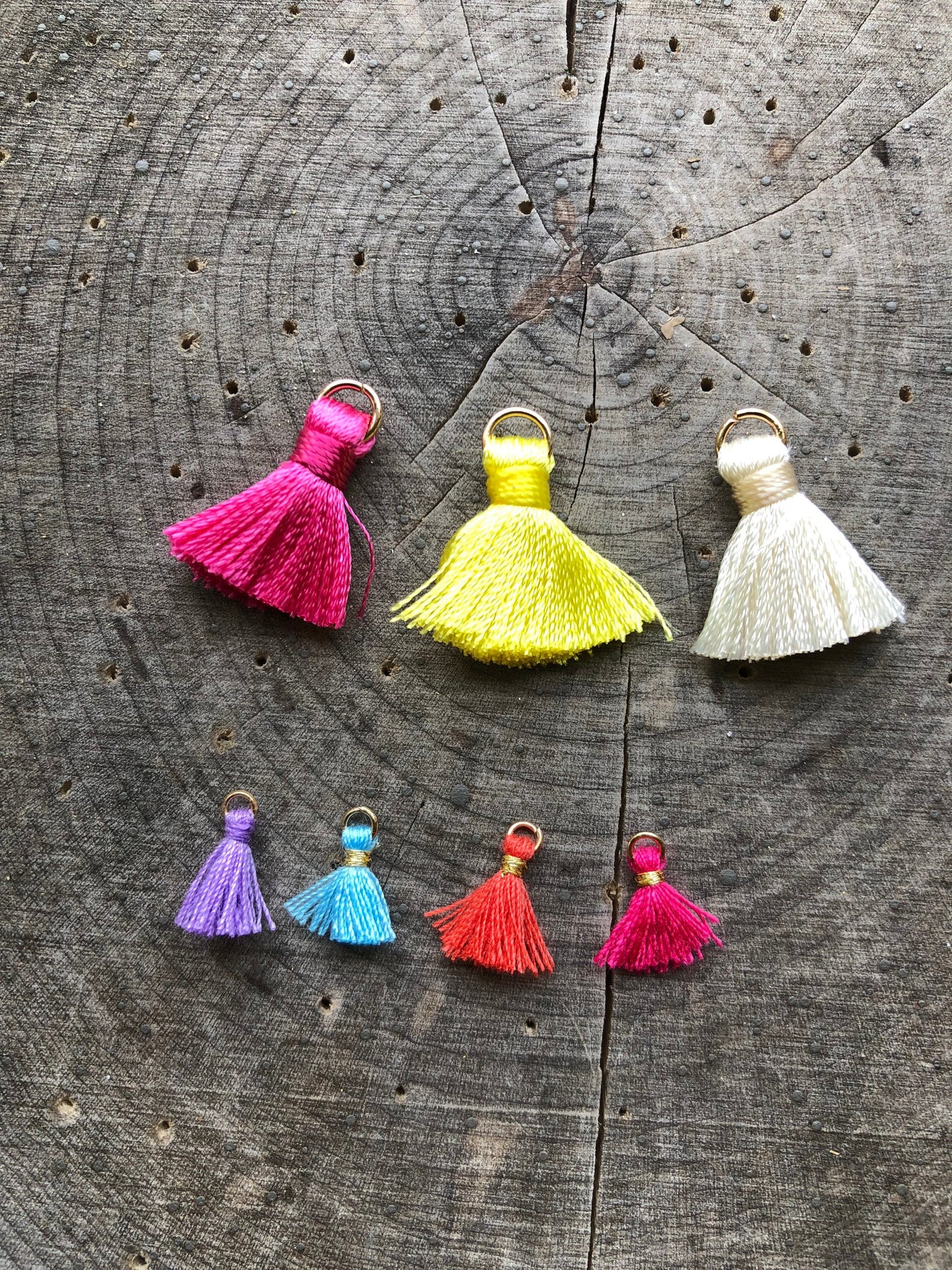 Handmade Brass Sun Earrings: Mexican Tassel Earrings