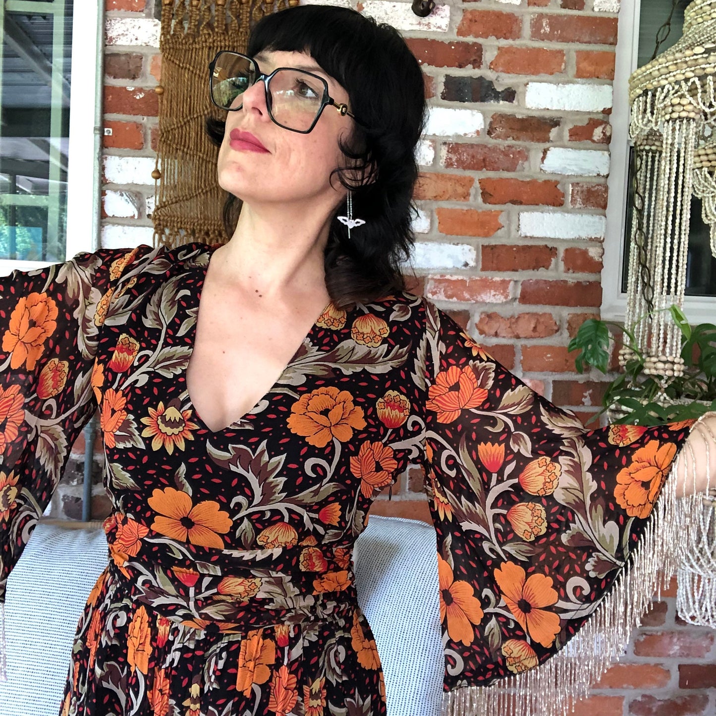 Bat Threader Earrings: Handmade Dangle Jewelry