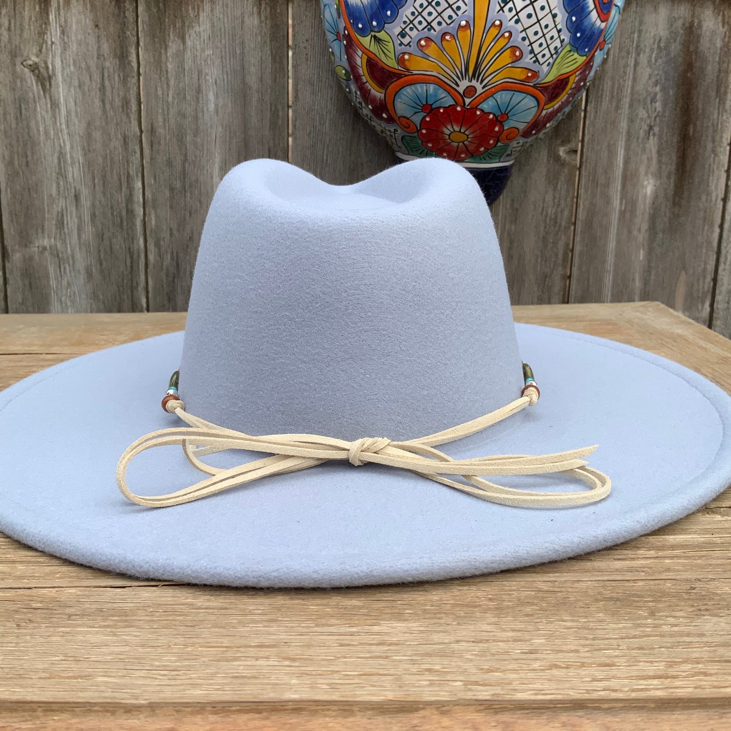 Unakite Hatband, green and pink Gemstone Hat Band