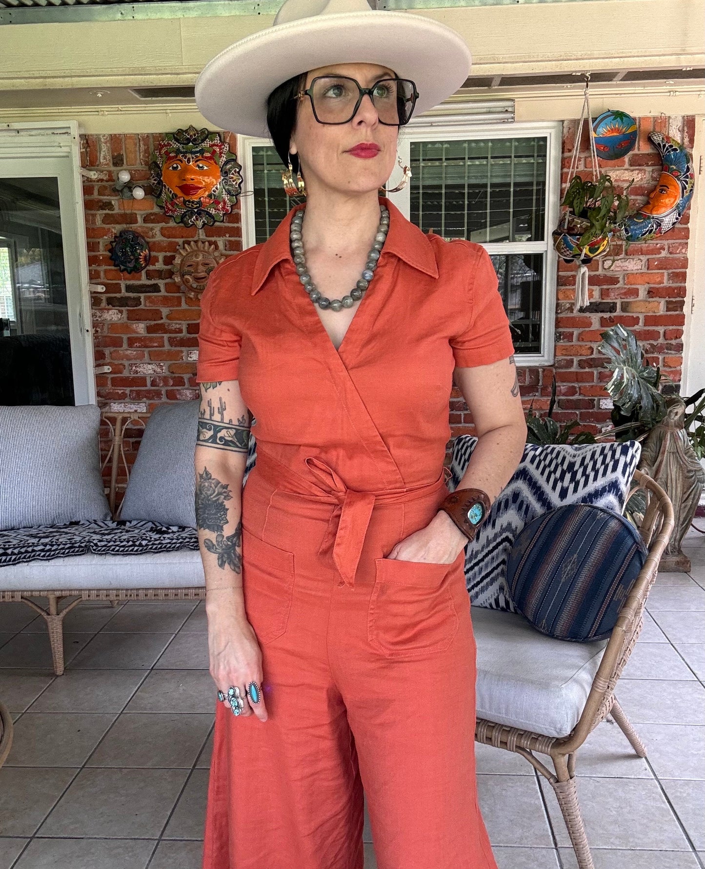 Labradorite necklace, chunky grey gemstone necklace