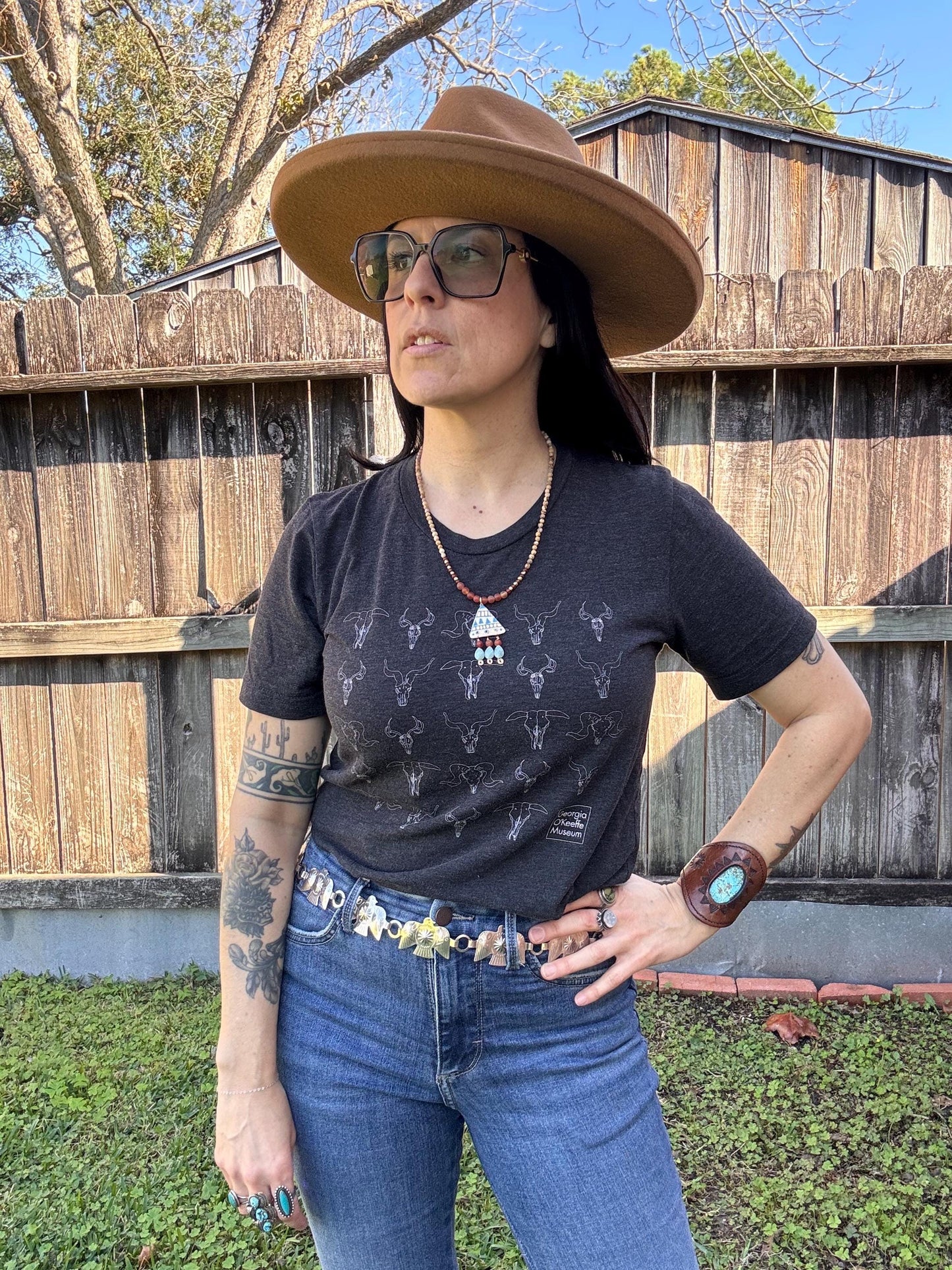 Handmade Tribal Ceramic Bead Necklace: Amazonite & Carnelian