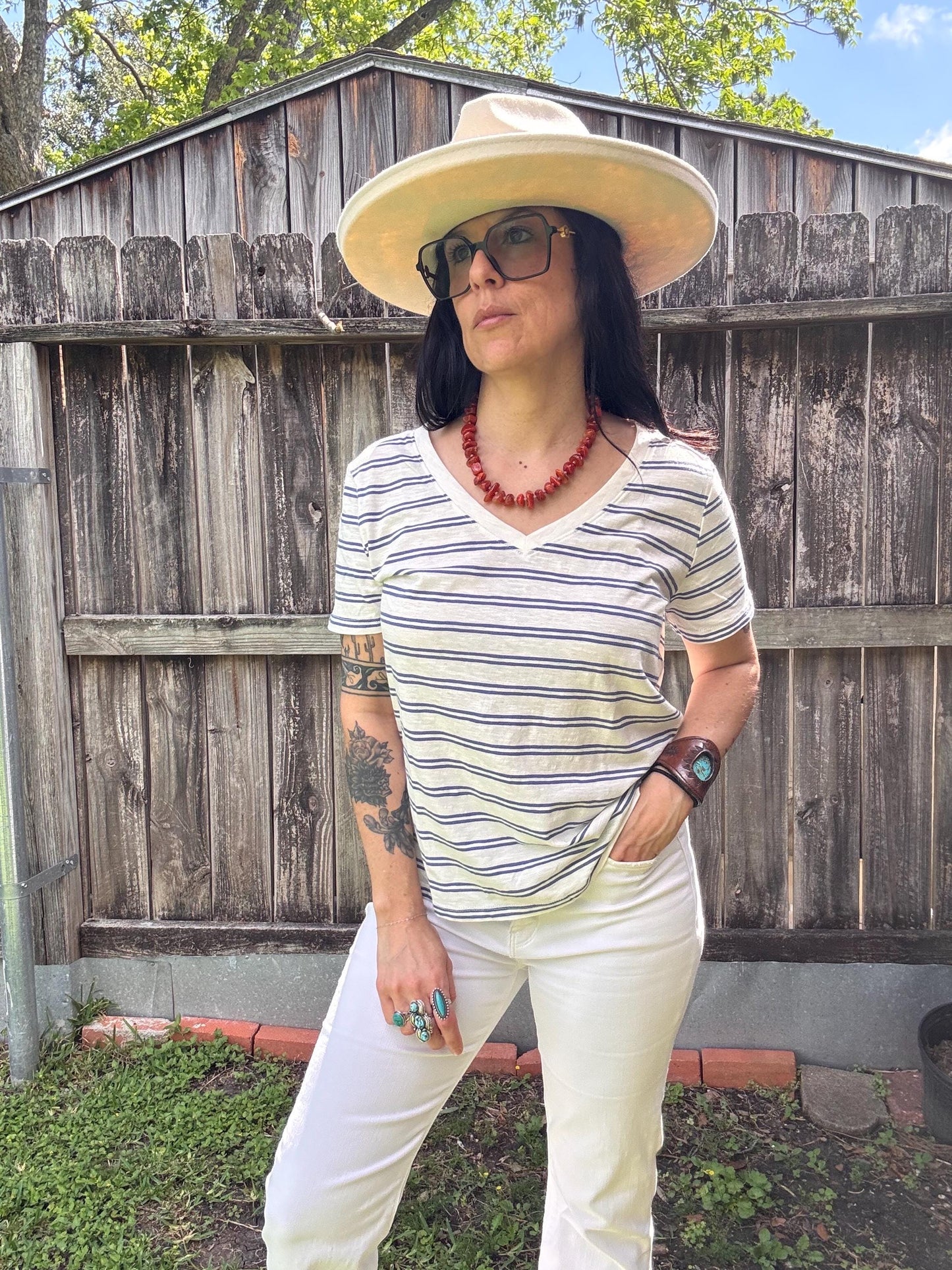 Handmade Orange Chalcedony Nugget Necklace: Silver Accents, 18 inch