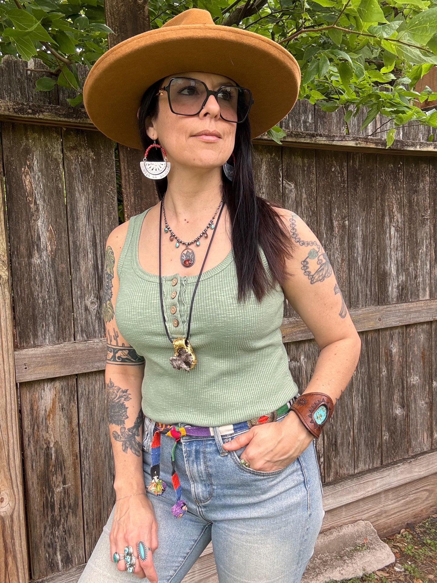 Handmade Watermelon Earrings: Aluminum & African Glass Bead Jewelry