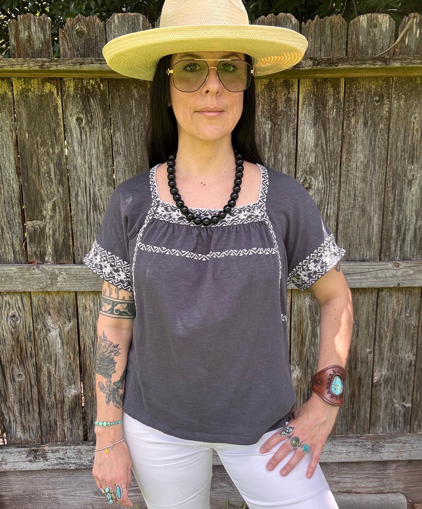 Onyx necklace, chunky black gemstone necklace