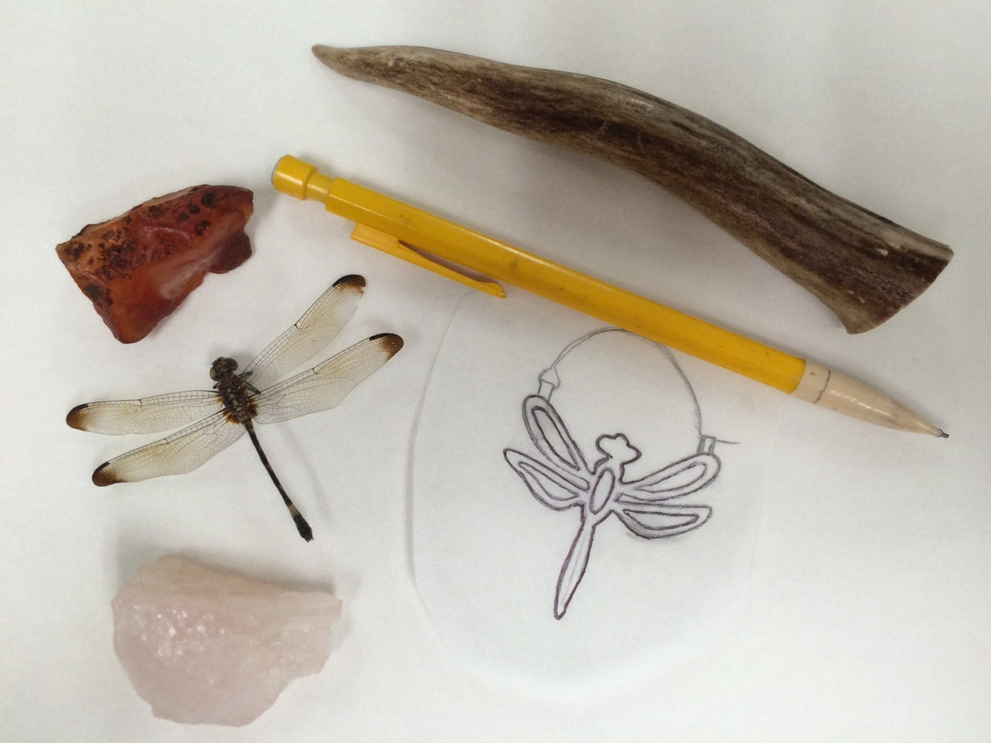 Handmade Dragonfly Hoop Earrings: Aluminum or Brass Insect Jewelry