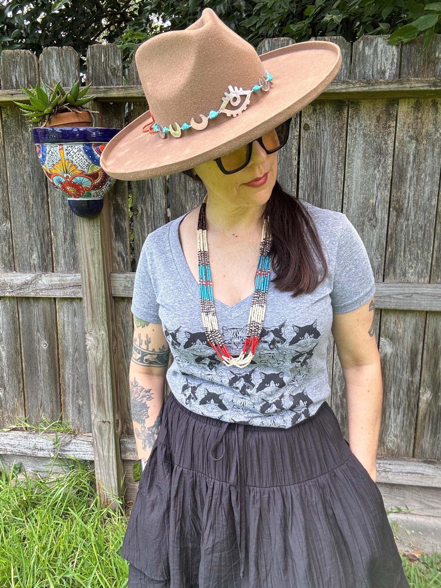 Celestial Third Eye Hat Band | Handmade Western Hat Band | Witch Hat Accessory
