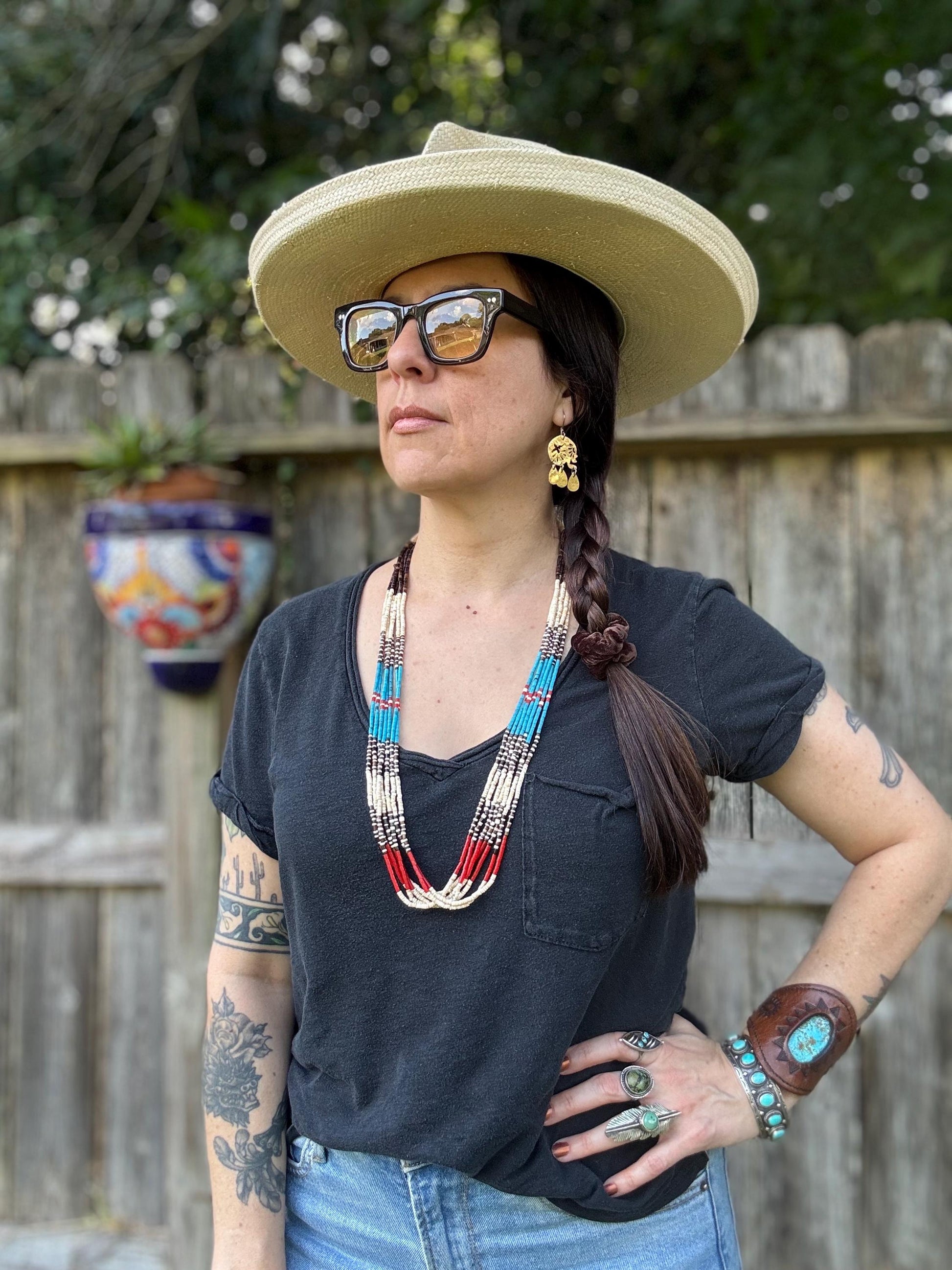 Día de los Muertos Skull Earrings | Mini Sacred Flight Brass Statement Earrings | Mexican folk Inspired Jewelry