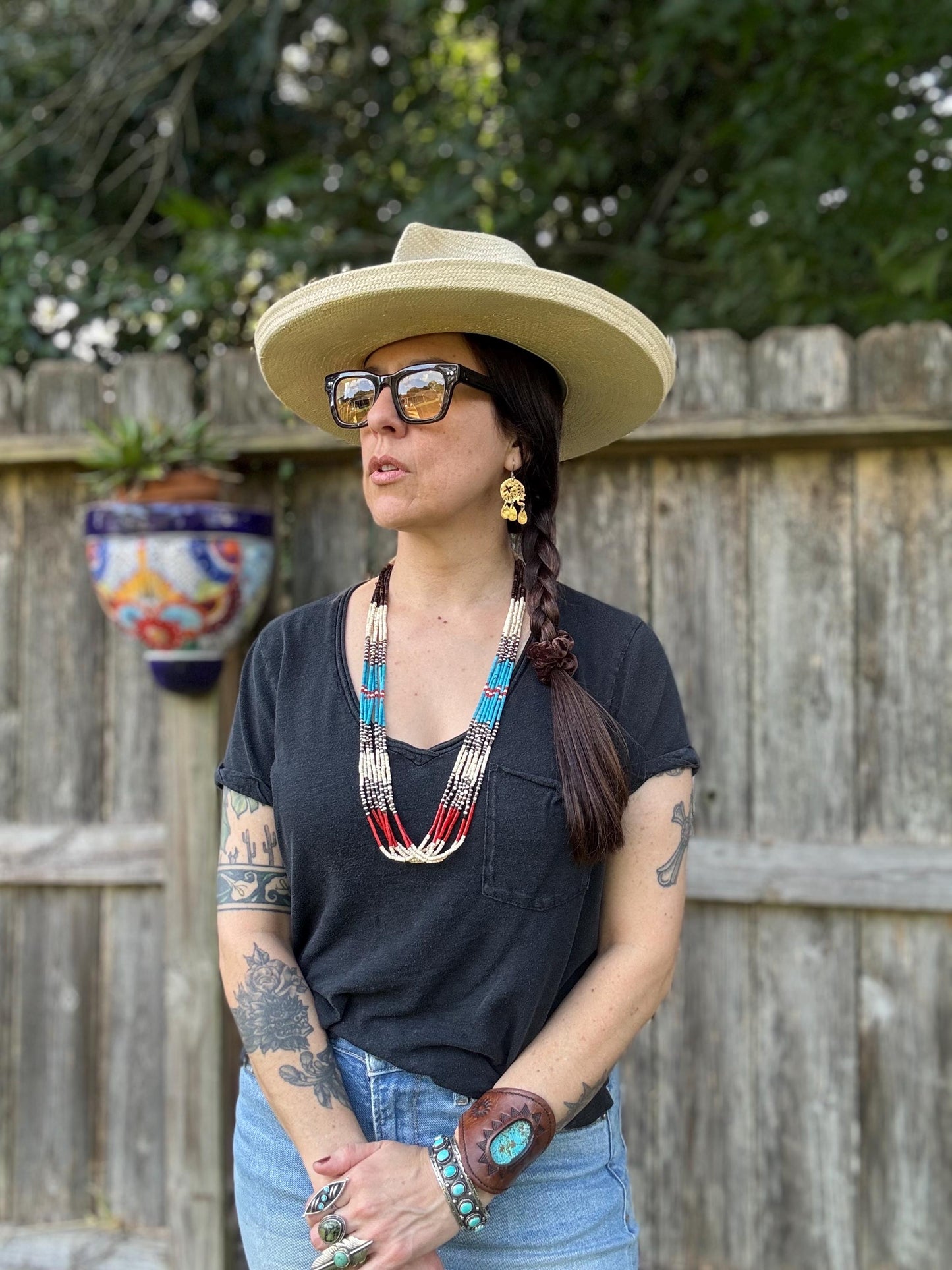 Día de los Muertos Skull Earrings | Mini Sacred Flight Brass Statement Earrings | Mexican folk Inspired Jewelry